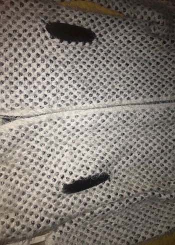 Kürk Detaylı Siyah Kadın Mini Hırka - Görsel 3