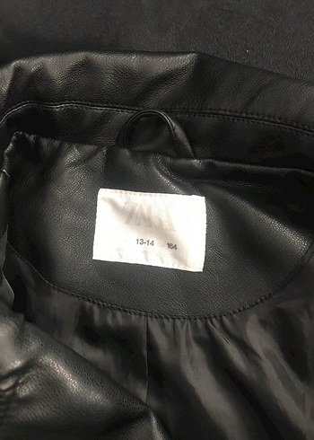 Erkek çocuk Siyah Deri Ceket - Görsel 3