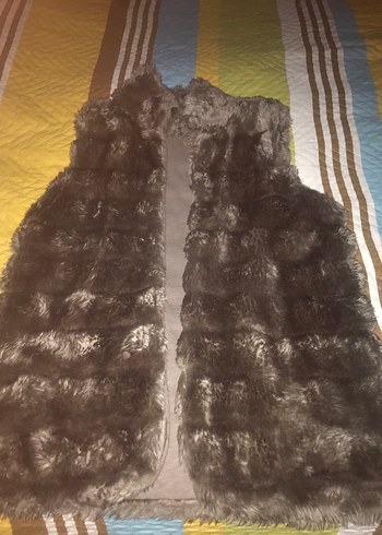 Kahverengi Kürklü Bohem Kadın Yelek - Görsel 2