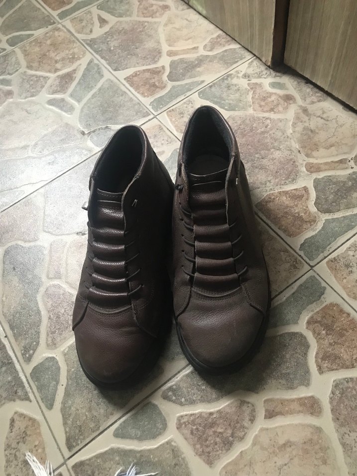 Kahverengi Deri Bağcıklı Erkek Bot - Görsel 2