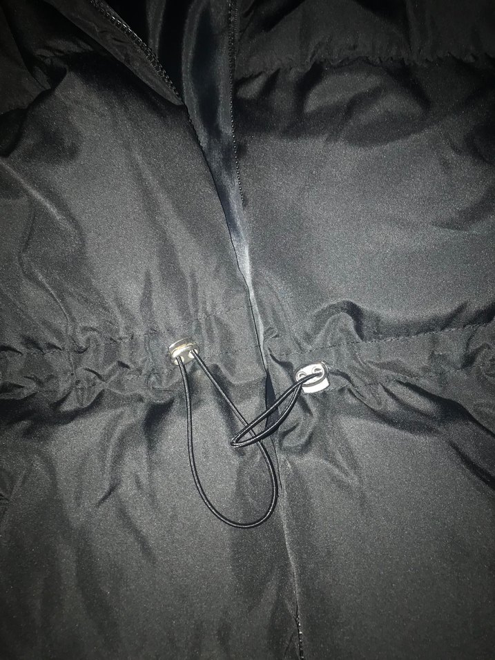 Siyah Uzun Kadın Şişme Yelek - Görsel 2