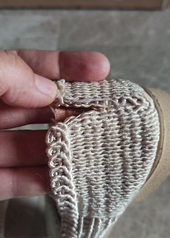 Kadın Örgü Dolgu Topuklu Espadril - Görsel 4