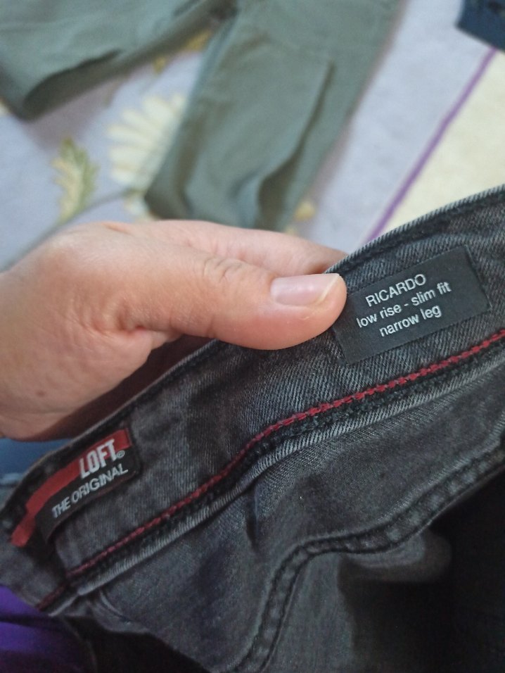 Gri Rahat Kesim Erkek Kot Pantolon - Görsel 5