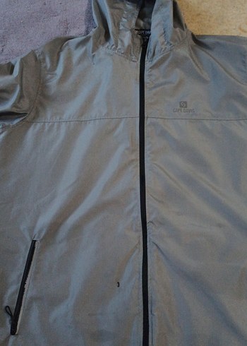 Gri Kapüşonlu Uzun Kollu Erkek Ceket - Görsel 5