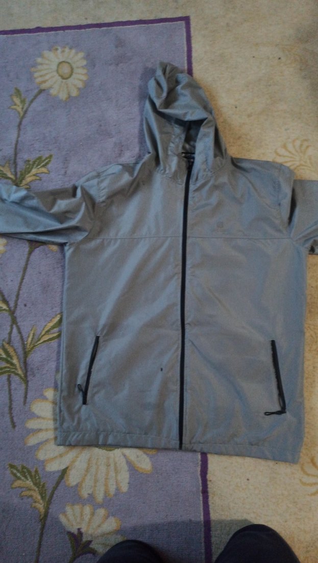 Gri Kapüşonlu Uzun Kollu Erkek Ceket - Görsel 2