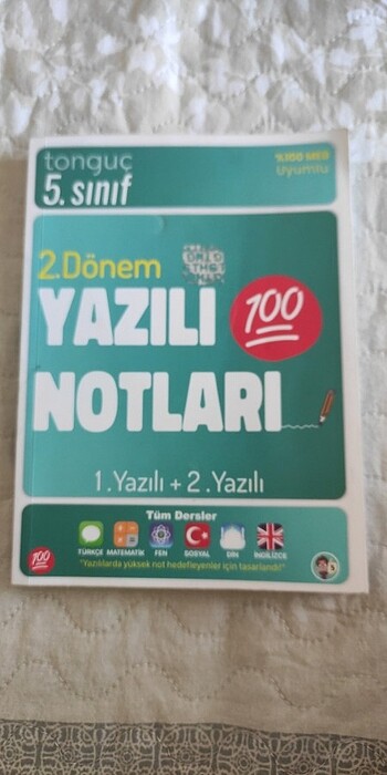 5. Sınıf 2 . Dönem yazılı notları kitabı 