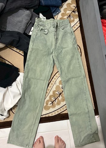 Kadın Loose Fit Midi Kot Pantolon