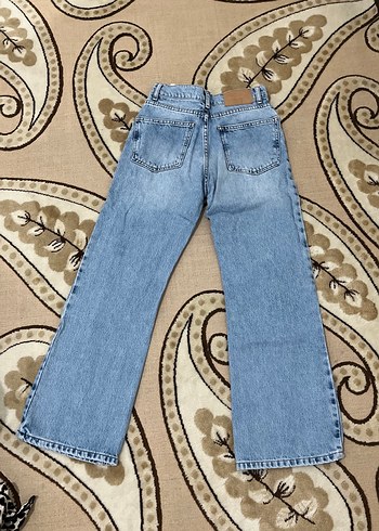s Beden Geniş Paçalı Mavi Denim Kadın Pantolon vatkalı marka çıkmadı