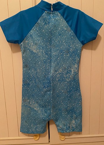 Kızlar için Mavi Kısa Kollu Baskılı Mayo - Görsel 2