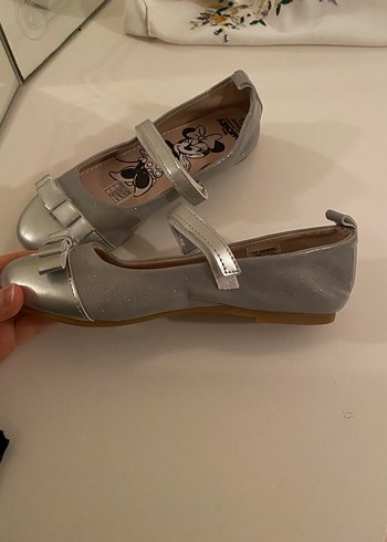 Kız Çocuk Gri Tokalı Babet Ayakkabı - Görsel 2