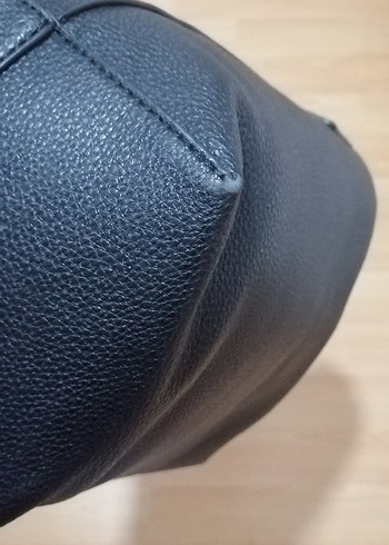 Beden siyah Renk Siyah Kadın Deri Omuz Çantası