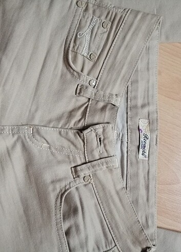 İspanyol Paça Kanvas Pantolon  - Görsel 3