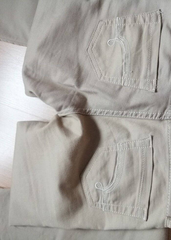 İspanyol Paça Kanvas Pantolon  - Görsel 2