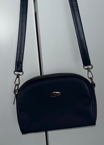 Lacivert Deri Kadın Omuz Çantası - Görsel 2
