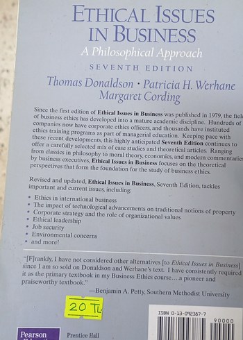 Ethical Issues in Business - 7. Baskı - Görsel 2