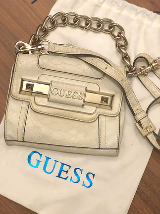 Guess Mini Beyaz Çanta