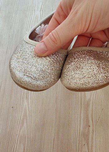 h&m Kız Çocuk Bej Fırfırlı Babet Ayakkabı - Görsel 6