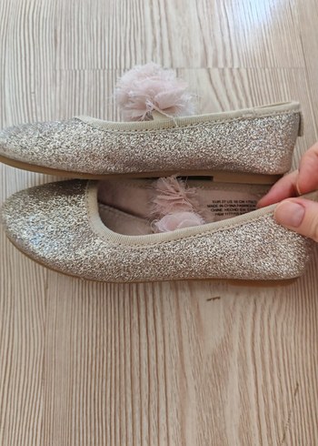 h&m Kız Çocuk Bej Fırfırlı Babet Ayakkabı - Görsel 2