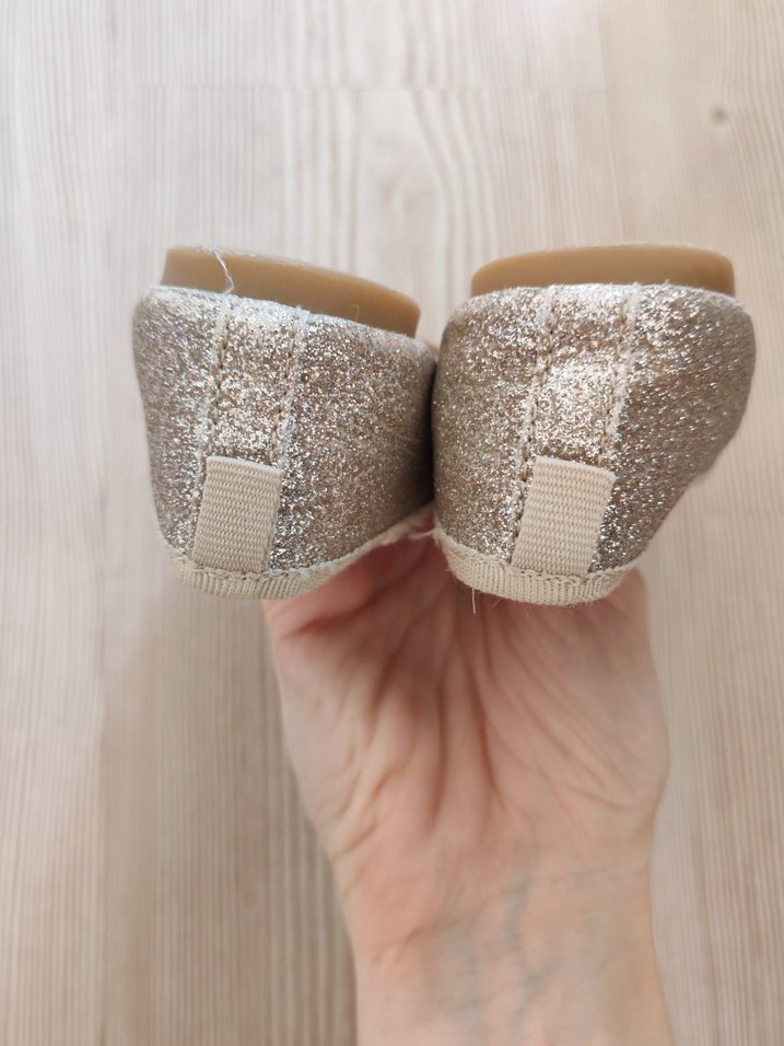 h&m Kız Çocuk Bej Fırfırlı Babet Ayakkabı - Görsel 5