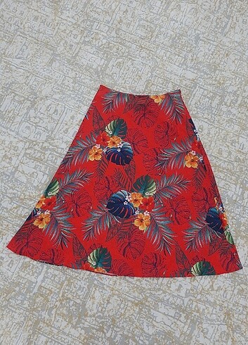 Sateen midi etek