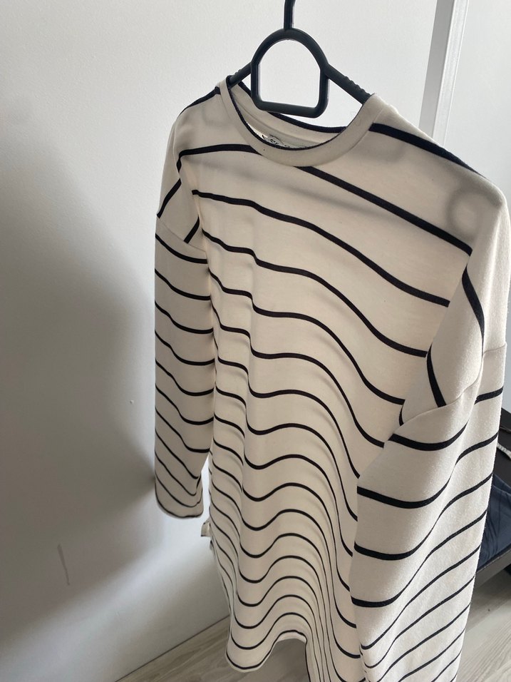 Çizgili Uzun Kollu Hamile Tişörtü - Görsel 2