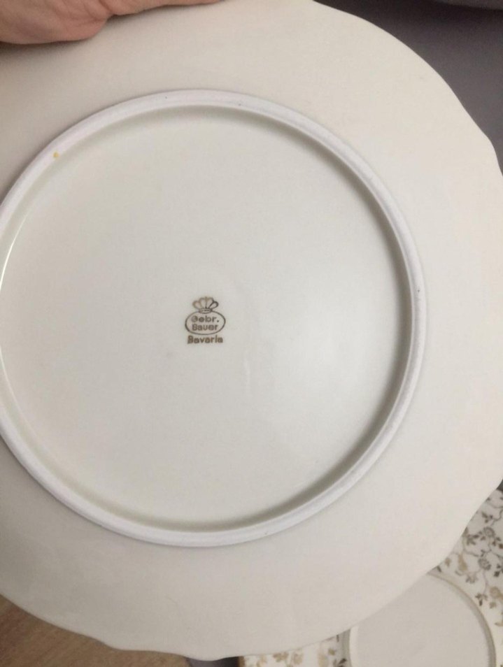 Bavari Altın Detaylı Beyaz Vintage Fincan ve Tabak Seti - Görsel 5