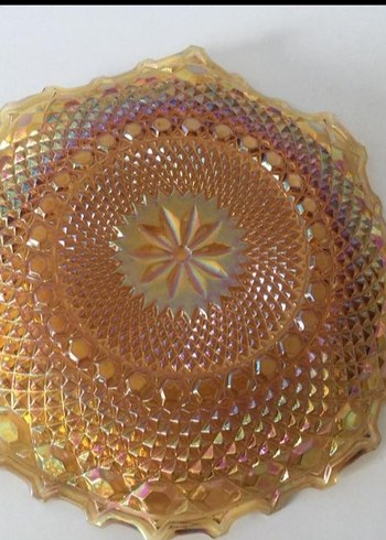 Parlak Çok Renkli Tie-Dye Desenli Tabak - Görsel 3