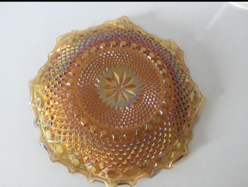 Parlak Çok Renkli Tie-Dye Desenli Tabak - Görsel 3