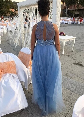 Full taşlı elbise - Görsel 8