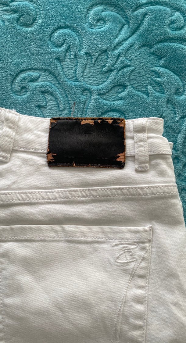 Beyaz kot pantolon erkek - Görsel 5