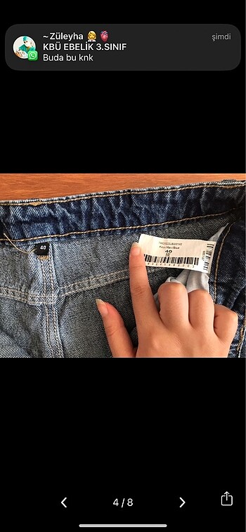 40 Beden jean yırtık