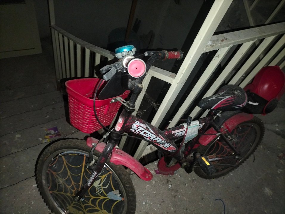 Renkli kırmızı Çocuk Bisikleti Sepetli - Görsel 2