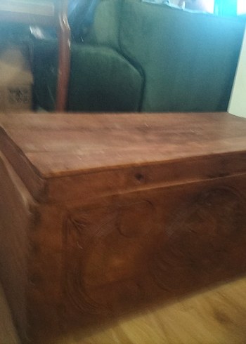 Antika Oyma Desenli. Sandık - Görsel 2