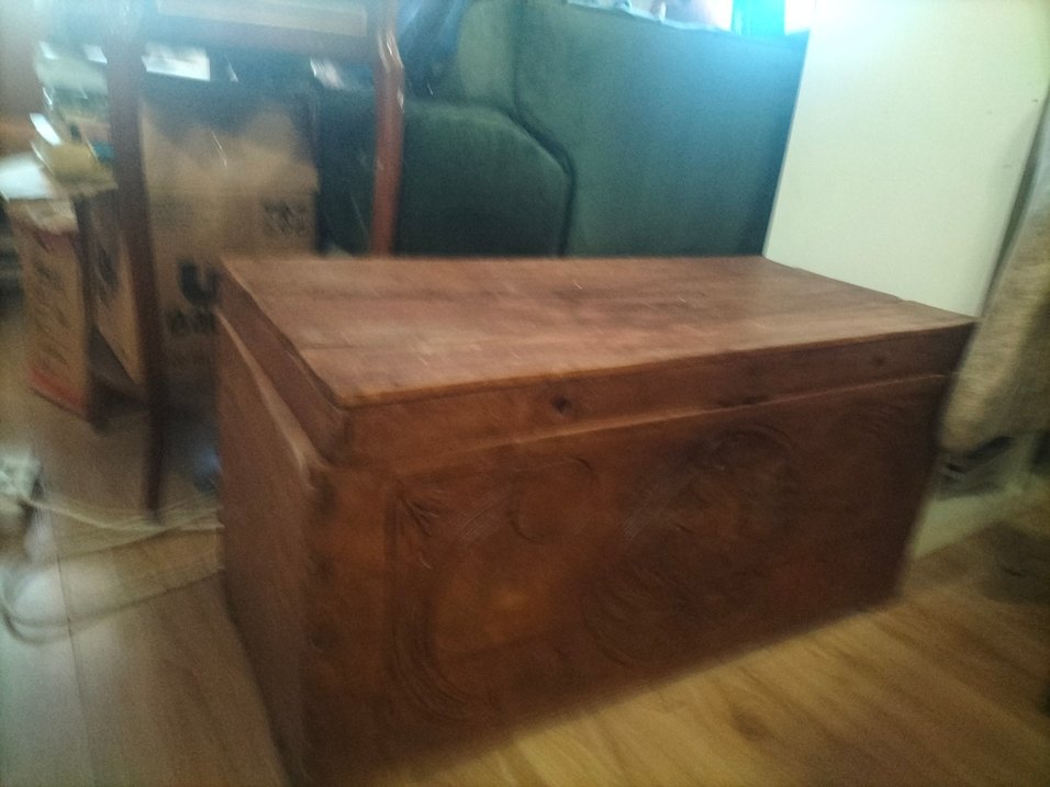 Antika Oyma Desenli. Sandık - Görsel 2