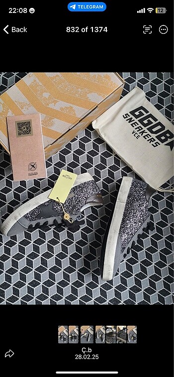 37 Beden siyah Renk GOLDEN GOOSE DELUX