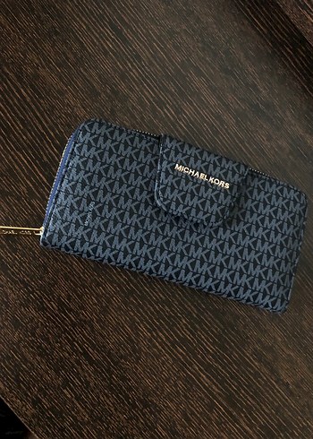 Michael Kors Lacivert Desenli Kadın Cüzdan