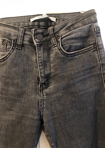 Gri Kadın Denim Pantolon - Görsel 2