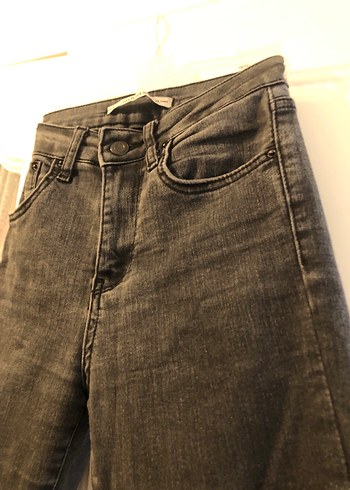 Gri Kadın Denim Pantolon - Görsel 3