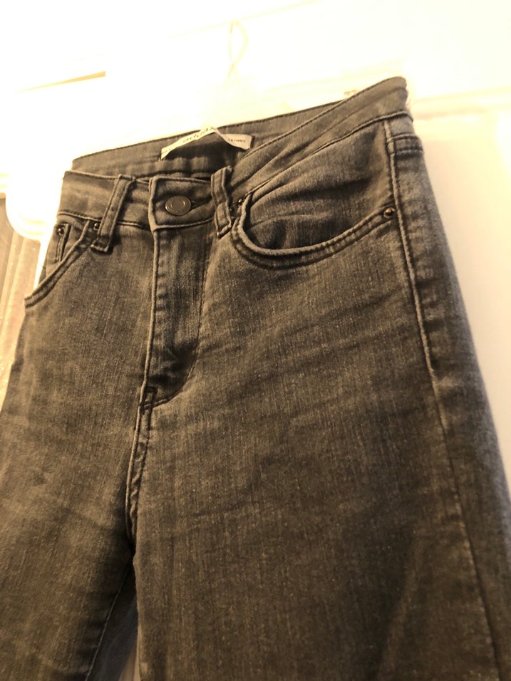 Gri Kadın Denim Pantolon - Görsel 3