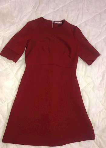 Mango Mango Bordo mini Elbise