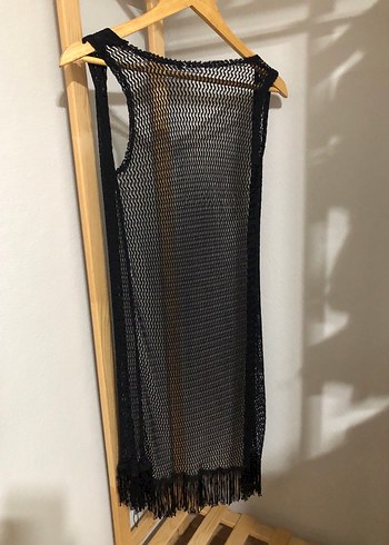 Siyah Pareo Yelek - Görsel 3