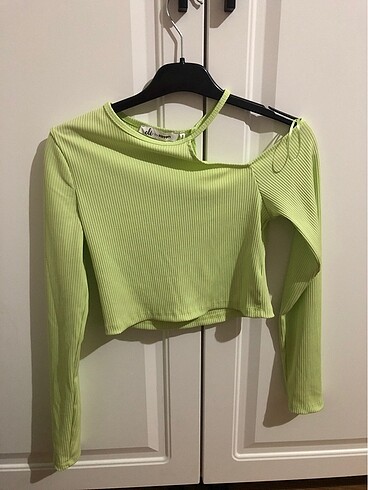 yeşil bluz crop
