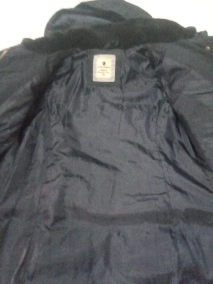 Kemerli Siyah Kadın Uzun Kışlık Mont - Görsel 5