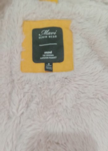 Sarı Kapüşonlu Kürklü Kadın Kışlık Mont - Görsel 4