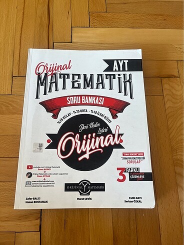 matematik orijinal test kitabi