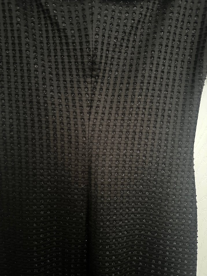 Siyah Triko Uzun Kollu Ofis Elbisesi - Görsel 3