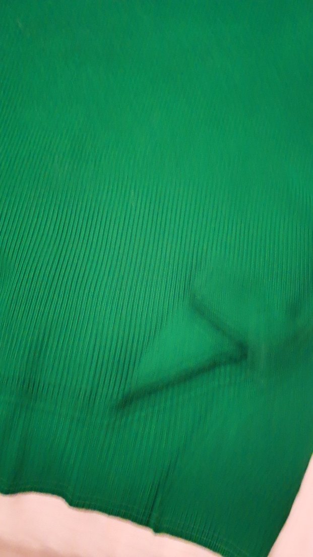 Parlak Yeşil Düz örgü kazak uzun - Görsel 2