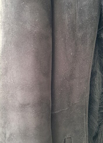 Güderi içi astragan kürk manto uzun - Görsel 2