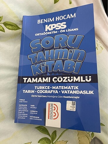 Benim Hocam 2022 Kpss