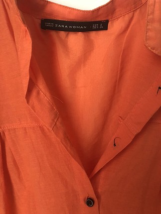 s Beden turuncu Renk Zara bluz